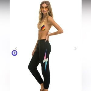 Aviator Nation Rainbow Bolt Sweatpants